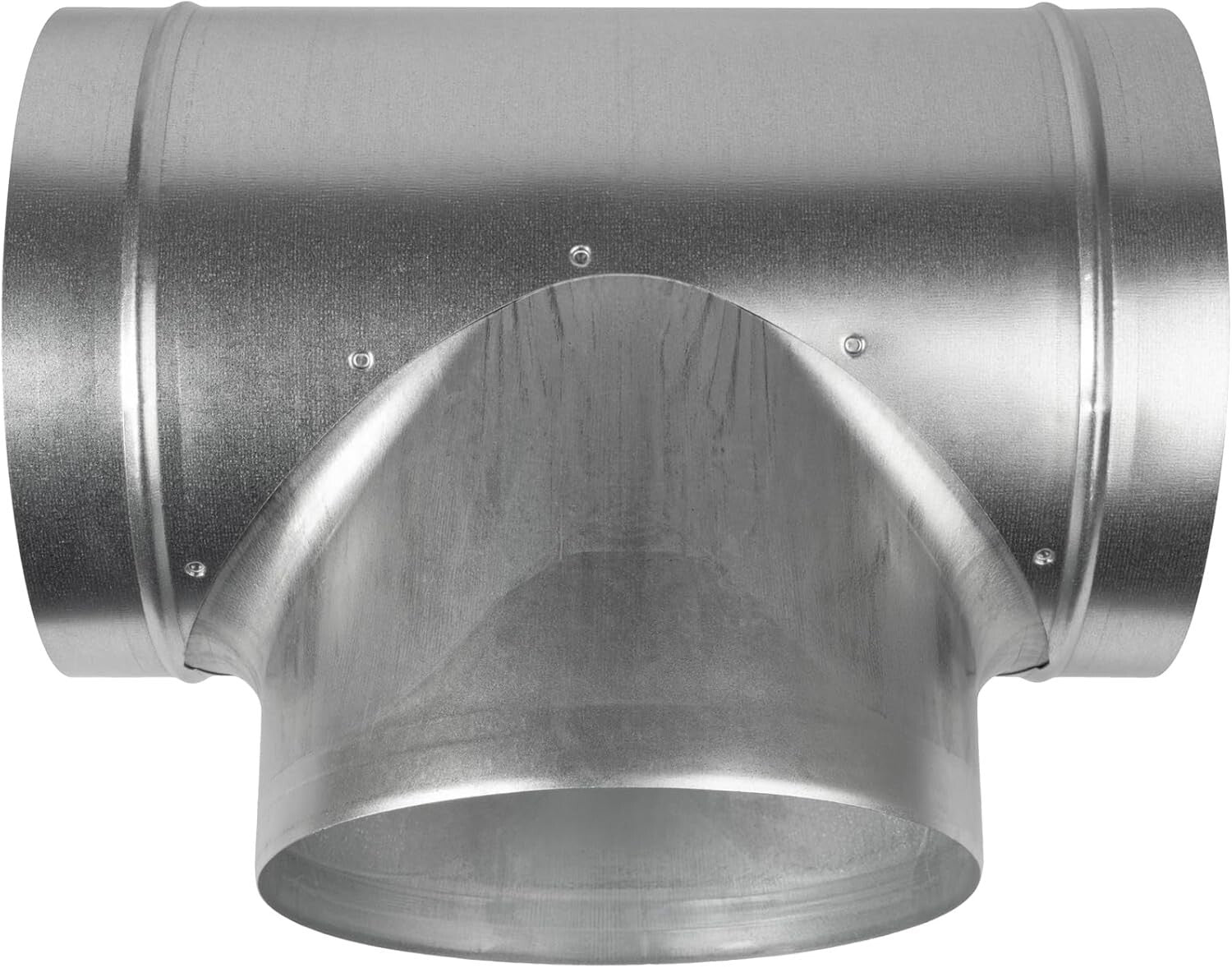 Durable 8-Inch T-Shape Ducting Splitter - Customizable 3-Way Ventilation Fitting