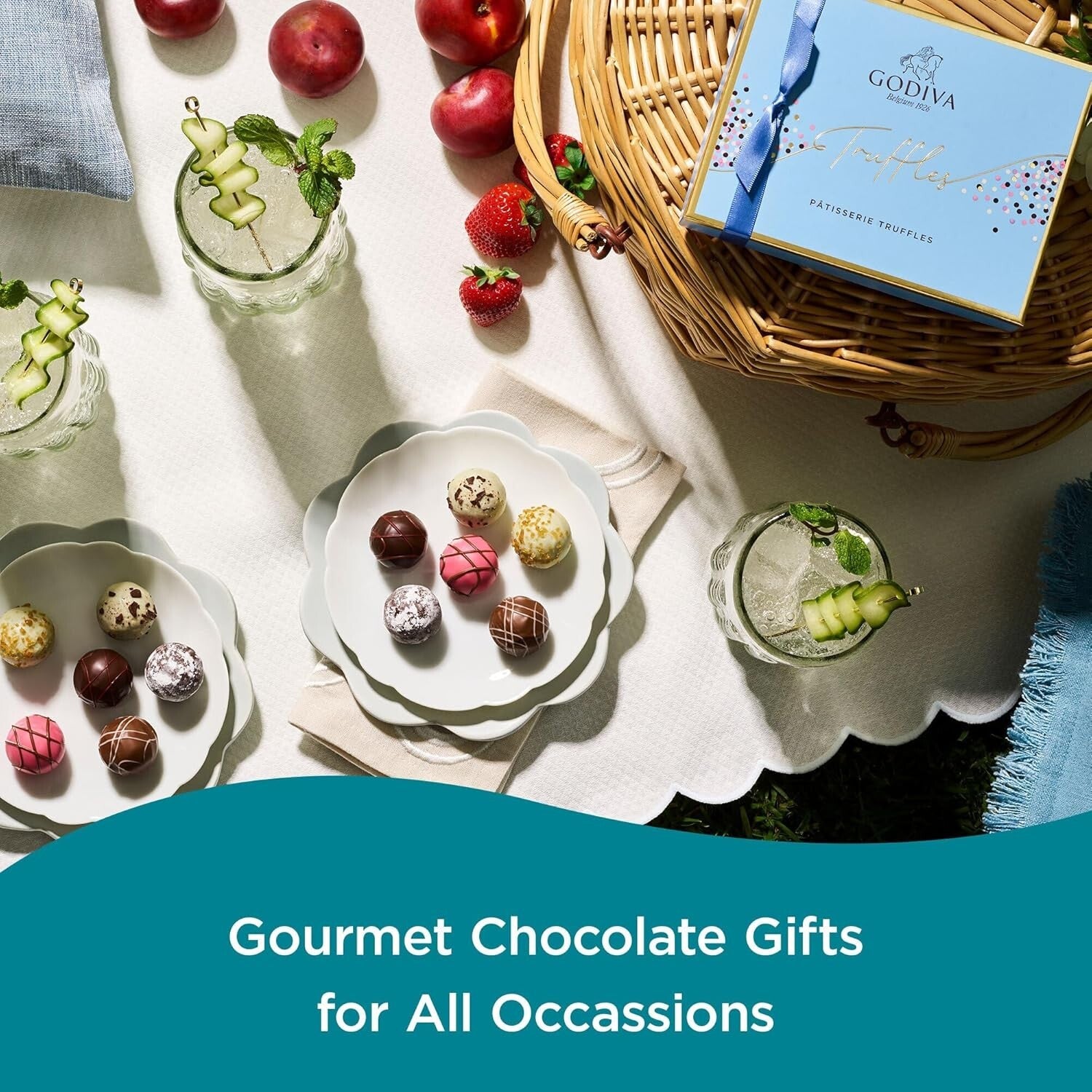 Elegant 12-Piece Chocolate Truffles Gift Box for Birthdays & Special Moments