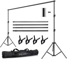 Load image into Gallery viewer, Heavy Duty 12ft x 10ft Photography Backdrop Support System with Clamps included