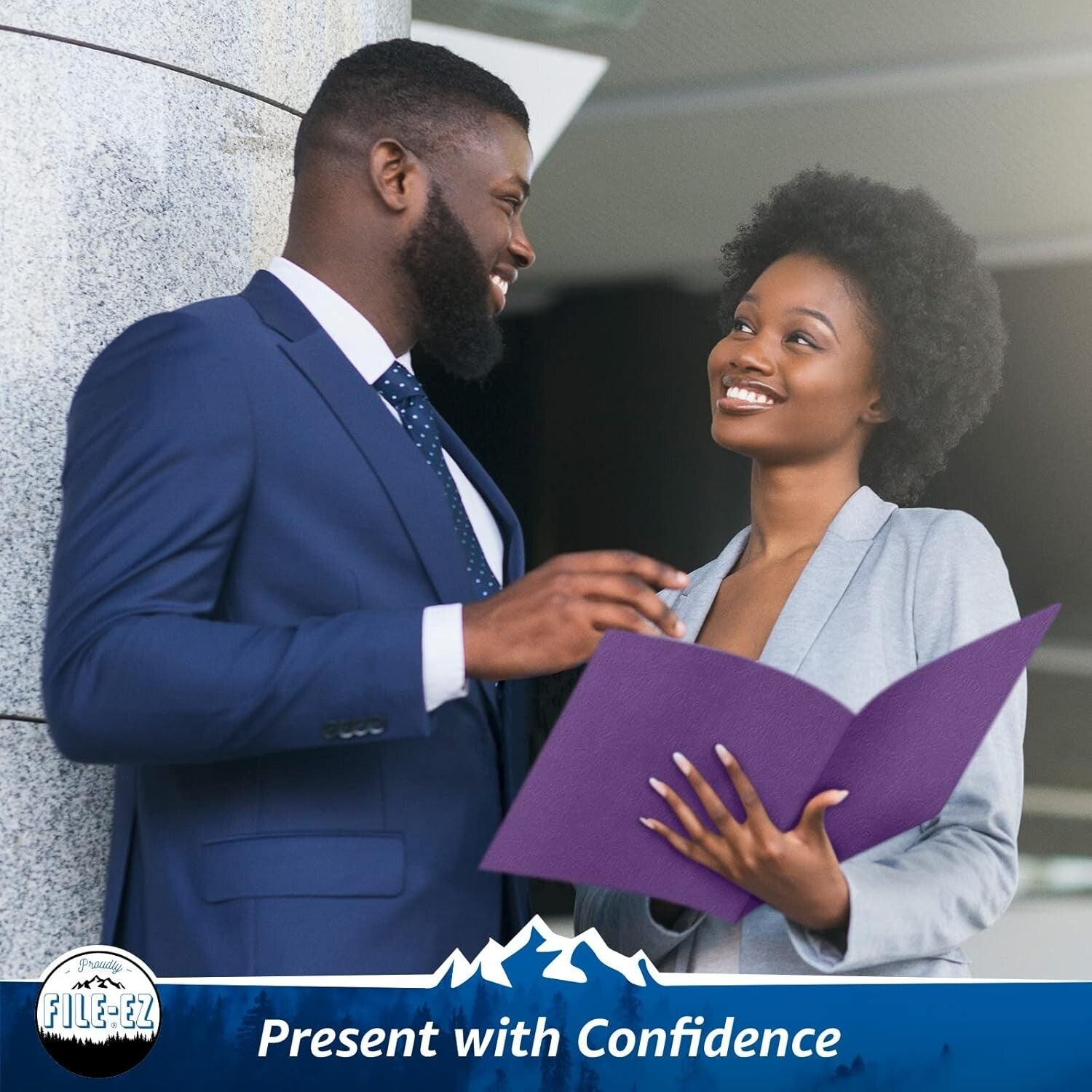 125-Pack Purple Textured Two-Pocket Folders for School and Office Organization