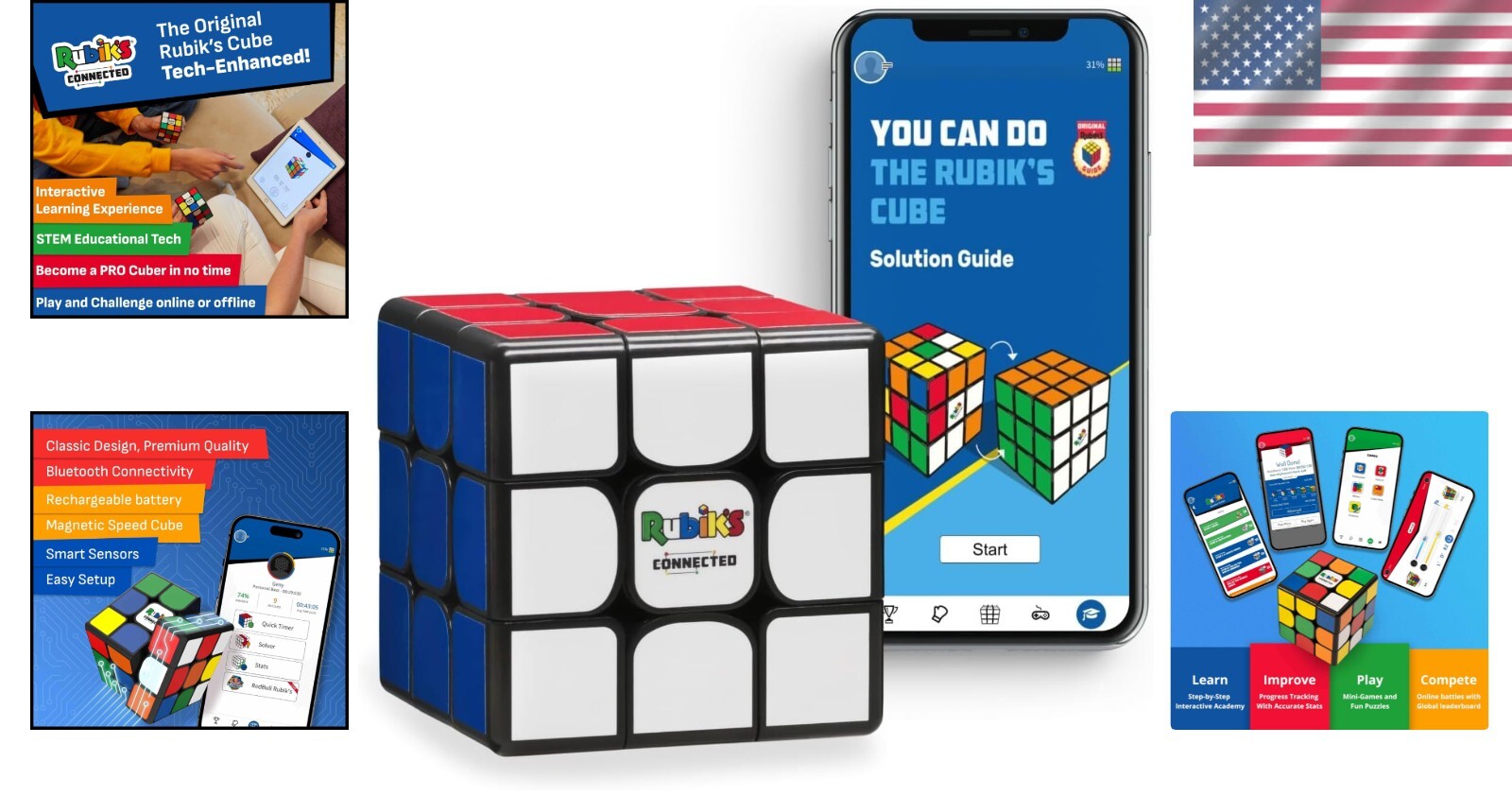 Award-Winning Rubik’s Connected Cube - Master the Classic Puzzle with Ease