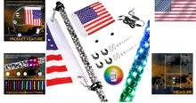 Load image into Gallery viewer, Ultimate 5ft RGB LED Whip Lights - Remote Controlled Offroad Adventure Lighting