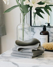 Load image into Gallery viewer, Ultra-Soft Waffle Washcloths 4-Pack - Quick Drying Cotton &amp; Bamboo Blend 13x13