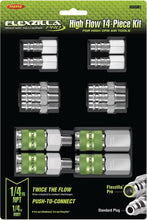 Load image into Gallery viewer, Professional Grade High Flow Coupler &amp; Plug Set - 14-Piece for Air Tools