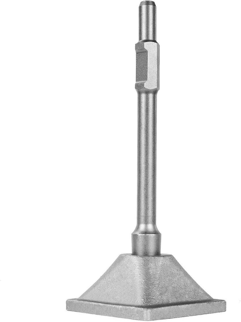 Durable 6" Tamper Plate & Shank for Versatile Demolition Hammer Projects