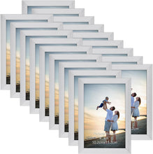 Load image into Gallery viewer, Elegant 18-Pack 4x6 Silver Picture Frames - Perfect for Home and Gallery Display