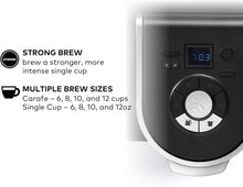 Load image into Gallery viewer, Versatile K-Duo Coffee Maker: Brew K-Cup or Ground Coffee, Stylish Black Finish