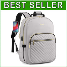Load image into Gallery viewer, Durable Travel Backpack for Women - 17-Inch Laptop Compartment &amp; Comfy Straps