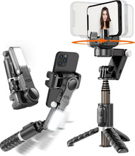 Load image into Gallery viewer, Innovative Smartphone Gimbal with 360° Rotation &amp; Adjustable Lights for Creators