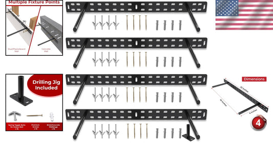 Versatile Floating Shelf Support Brackets - Hidden Hardware with Precision Jig