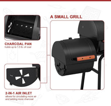 Load image into Gallery viewer, Heavy-Duty 30-Inch Charcoal Grill with Warming Rack &amp; Tool Holder for Outdoors