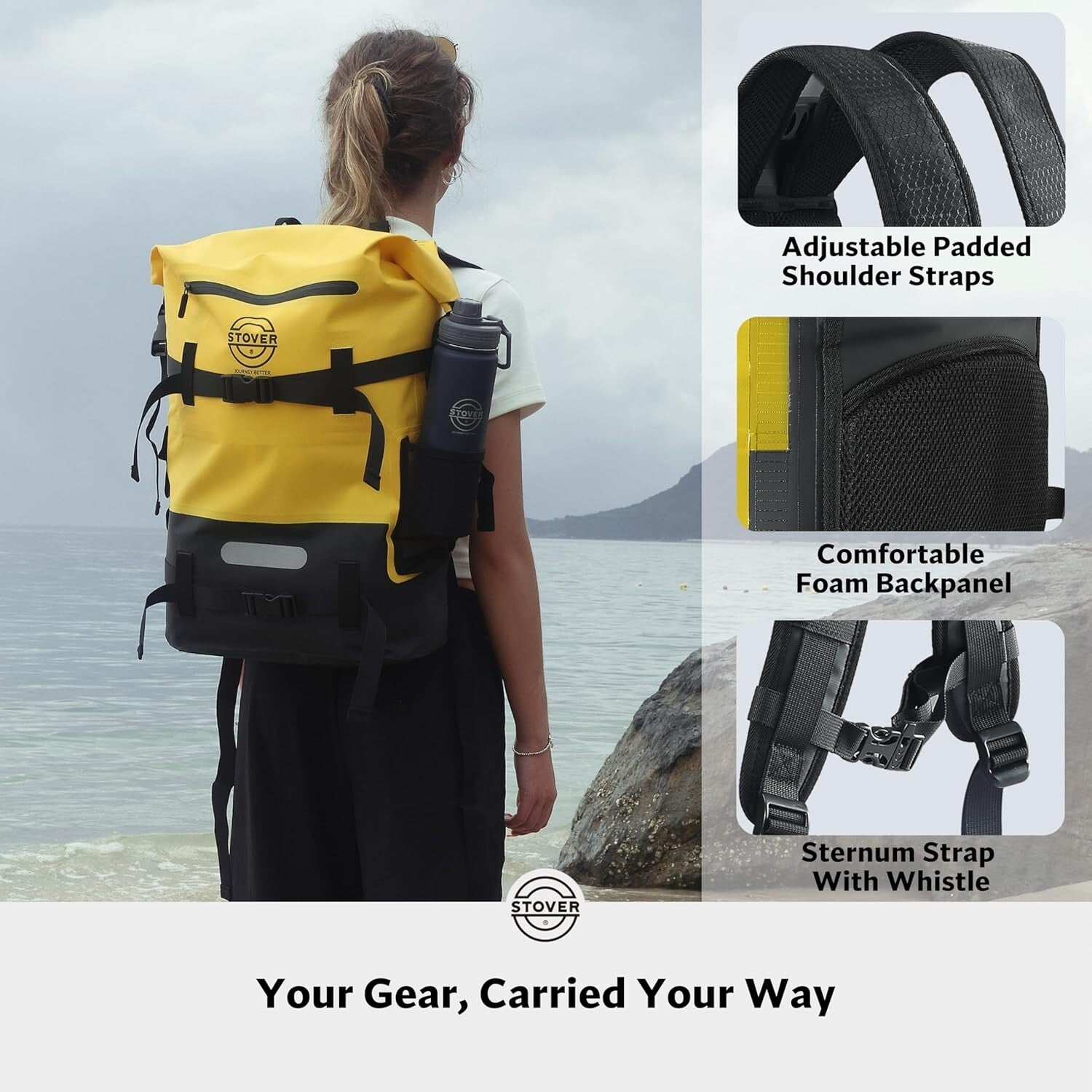 Ergonomic 40L Waterproof Backpack - Ultimate Floating Dry Bag for Adventurers