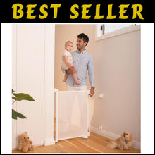 Load image into Gallery viewer, Retractable Baby Gate 33" Tall x 55" Wide - Indoor &amp; Outdoor Safety Solution