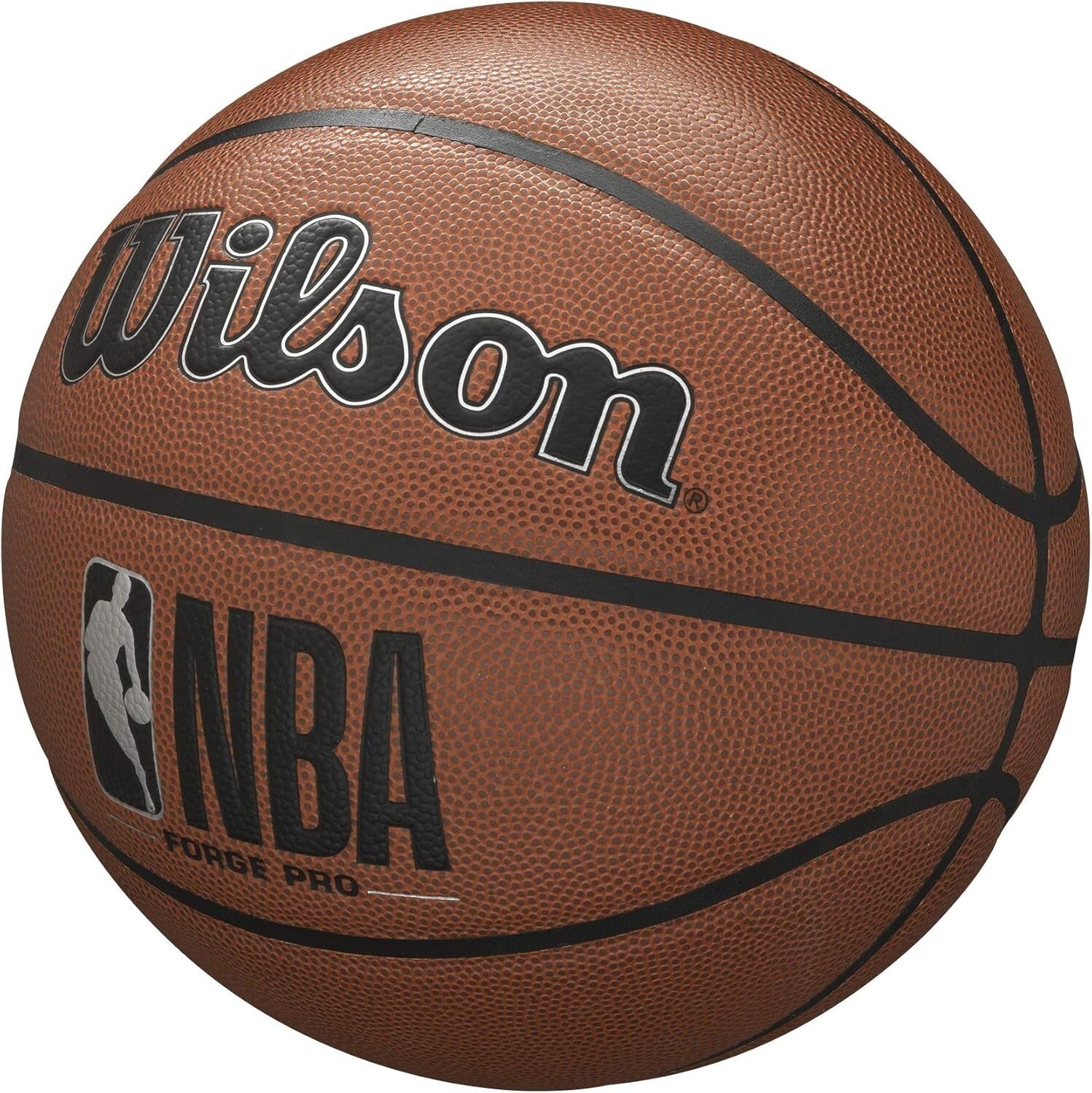 Durable Size 6 NBA Basketball - Brown with Purefeel Grip for All-Weather Use