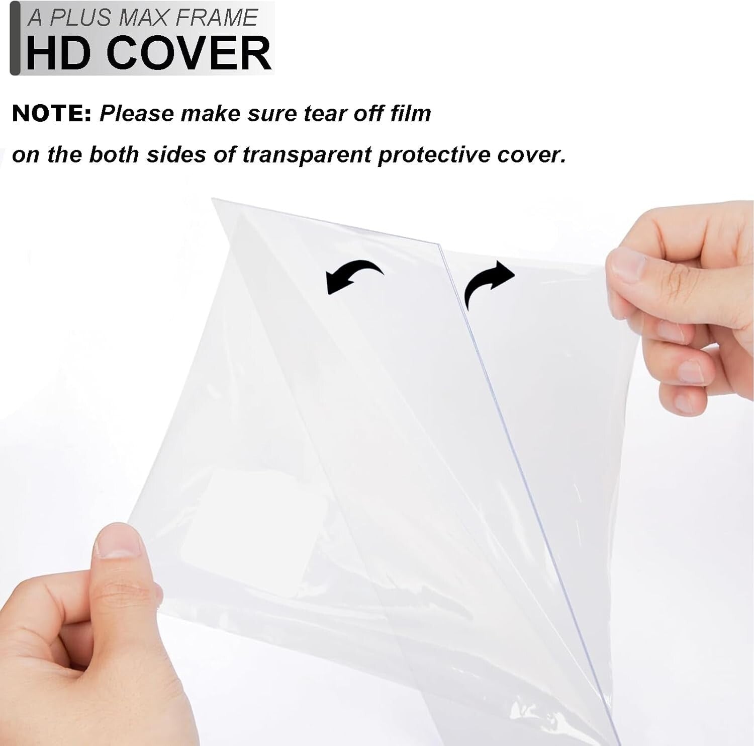 Elegant Set of 6 Black 12x18 Picture Frames with Stylish Wood Grain Finish