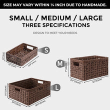 Load image into Gallery viewer, Versatile Waterproof Woven Baskets - 2-Pack for Bathroom and Kitchen Storage