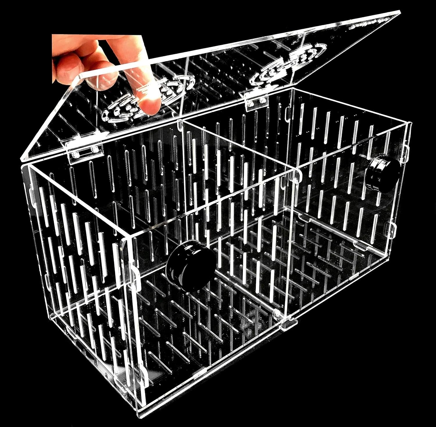 Clear Acrylic Acclimation Box for Fish Breeding - Magnetic Isolation Tank