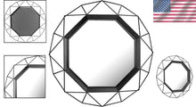 Load image into Gallery viewer, Versatile 28.3" Octagonal Black Wall Mirror with Easy Mounting Brackets