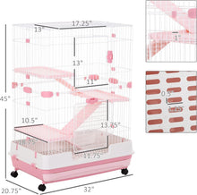Load image into Gallery viewer, Spacious Wheeled Small Animal Hutch with Removable Tray - Perfect for Bunnies
