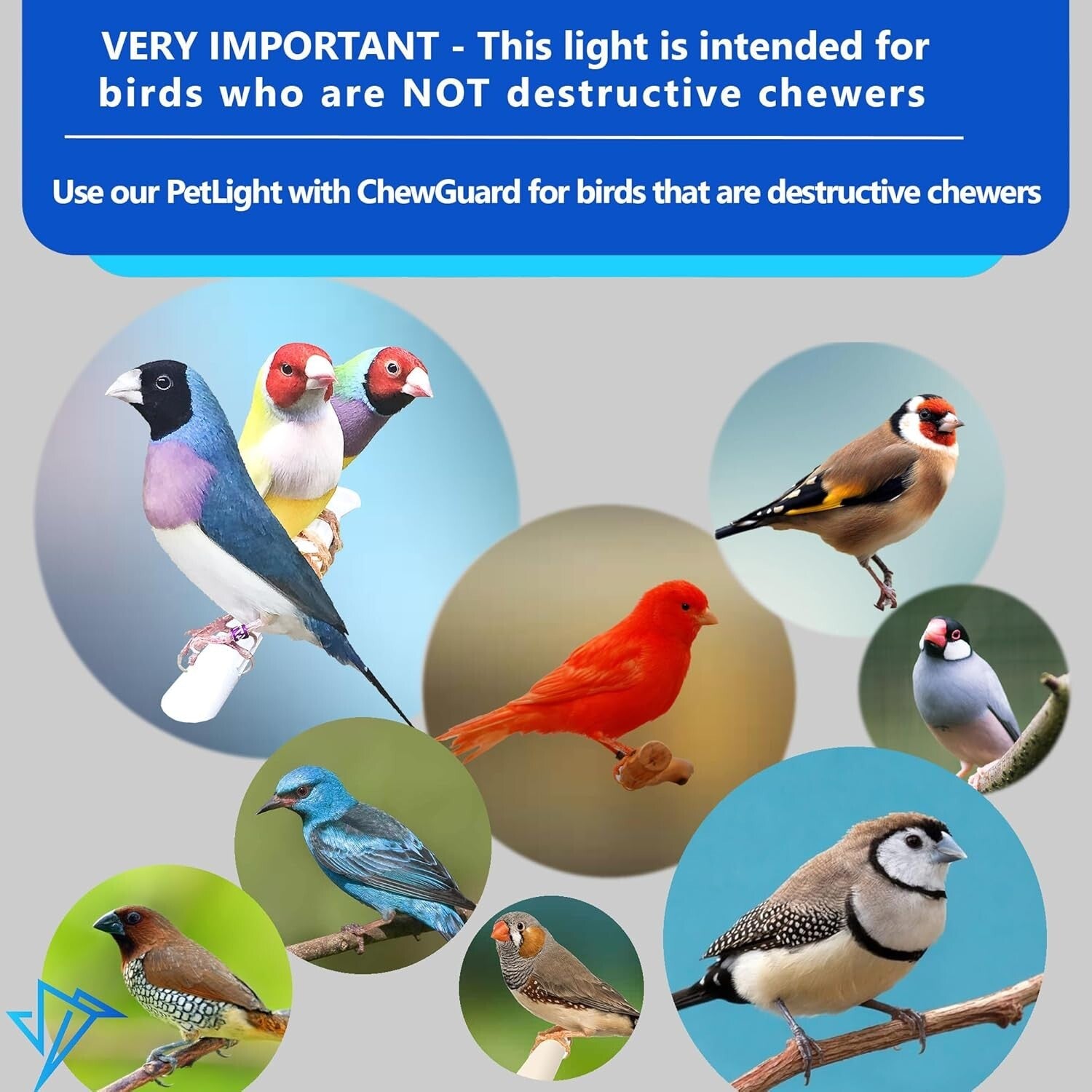 LED Bird Cage Light - 28.5'' Full Spectrum Design for Healthy Soft-Bill Birds