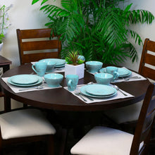 Load image into Gallery viewer, Stunning Tropical Turquoise Dinnerware Set – Full Service for 4, Dishwasher Safe