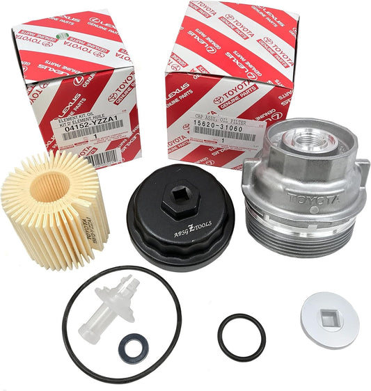 Upgrade to Genuine Aluminum Oil Filter Cap - Fits Select Lexus & Toyota Models