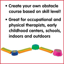 Load image into Gallery viewer, Step-a-Trail: Fun 6-Piece Kids Obstacle Course for Sensory Play and Coordination