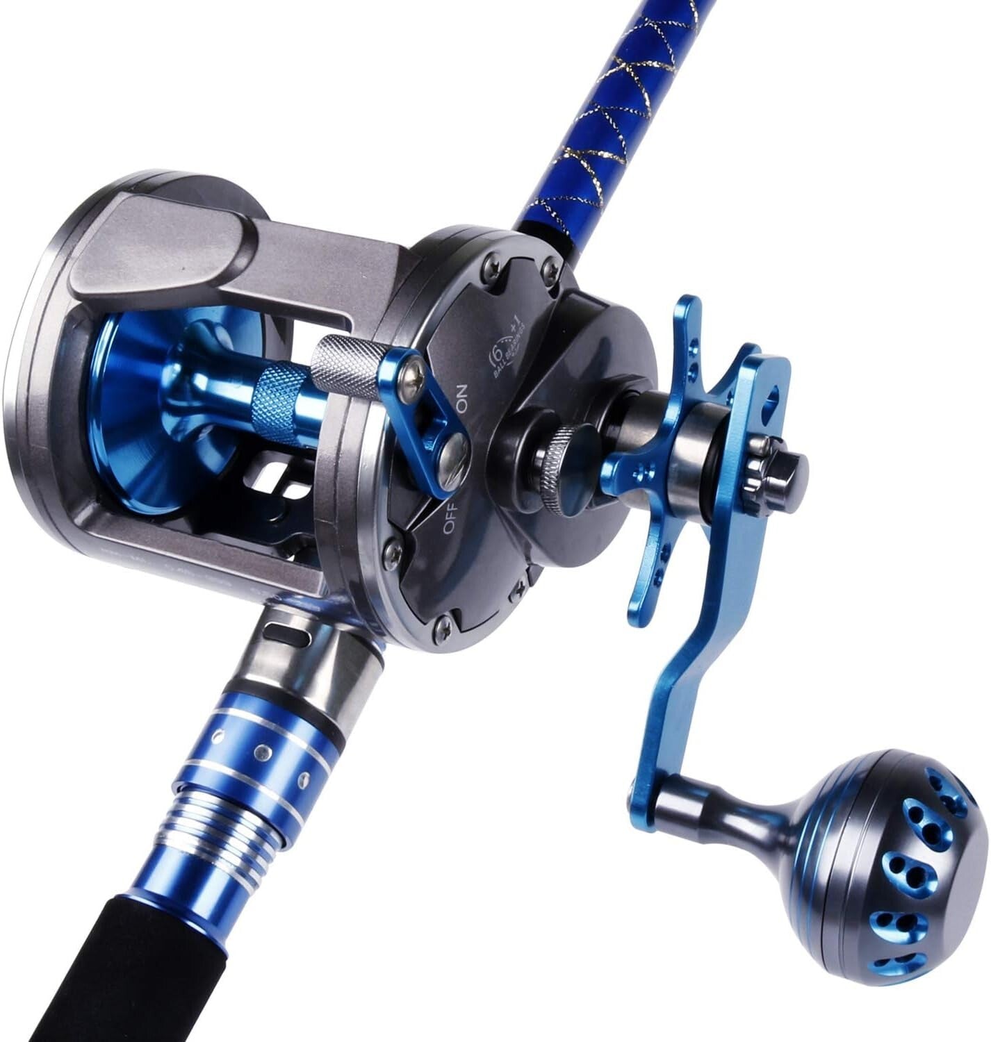 Durable Carbon Fiber Pull Fishing Reel with Double Ratchet System - Right-Handed