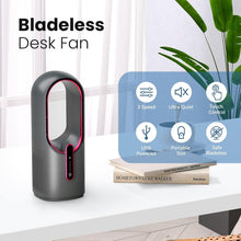 Load image into Gallery viewer, Quiet Bladeless Office Fan - Compact Design with Touch Control for Home &amp; Desk