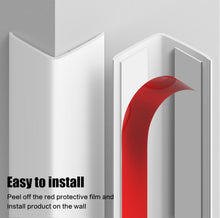 Load image into Gallery viewer, Pure White Self-Adhesive Corner Guards - 90cm Impact-Resistant Edge Protector
