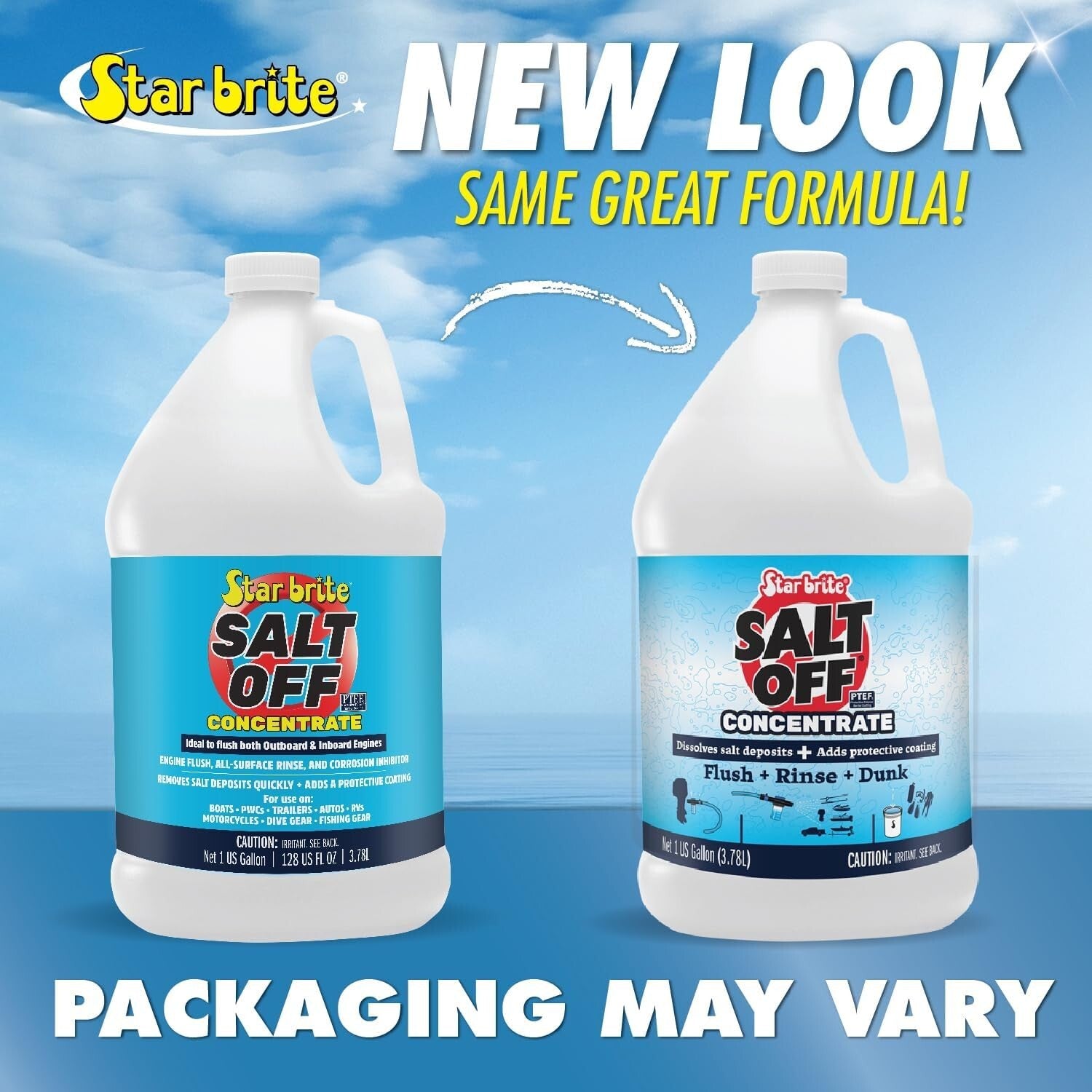 Concentrated 1 Gallon Salt Remover - Protects Boats & Vehicles from Salt Damage