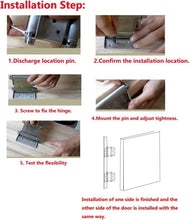 Load image into Gallery viewer, Premium Stainless Steel Double Action Spring Hinges - 4 Pieces for Versatile Use