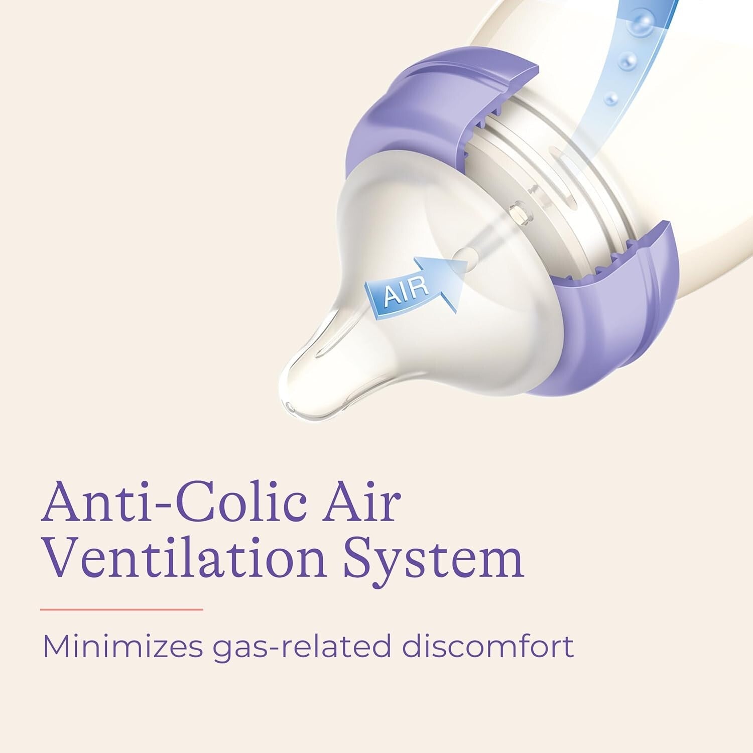 4 Pack Anti-Colic Vented Glass Baby Bottles – 8 Oz, BPA-Free and Dishwasher Safe