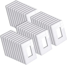 Load image into Gallery viewer, 40-Pack Modern Screwless Mid-Size Outlet Covers | Gloss Snow White Finish