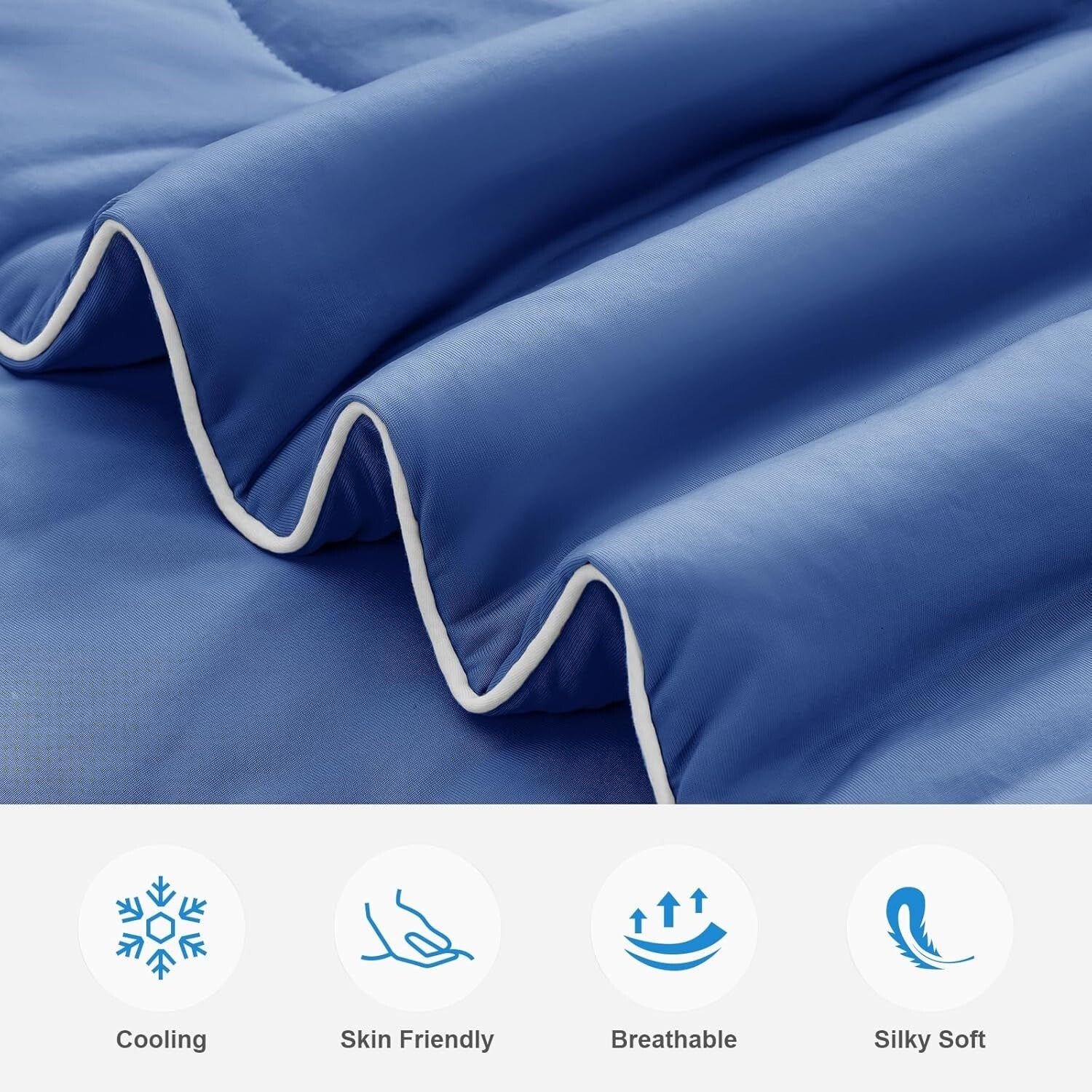 Ultra-Cooling Queen Comforter with Soft Fluffy Fabric - Perfect for Hot Sleepers