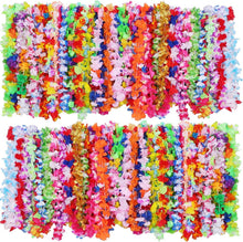 Load image into Gallery viewer, Vibrant 200 PCS Flower Lei Necklaces for Hawaiian Luau Parties &amp; Beach Events
