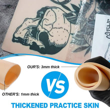 Load image into Gallery viewer, Professional Tattoo Practice Skin - 20PCS 3MM Soft &amp; Water Resistant Sheets