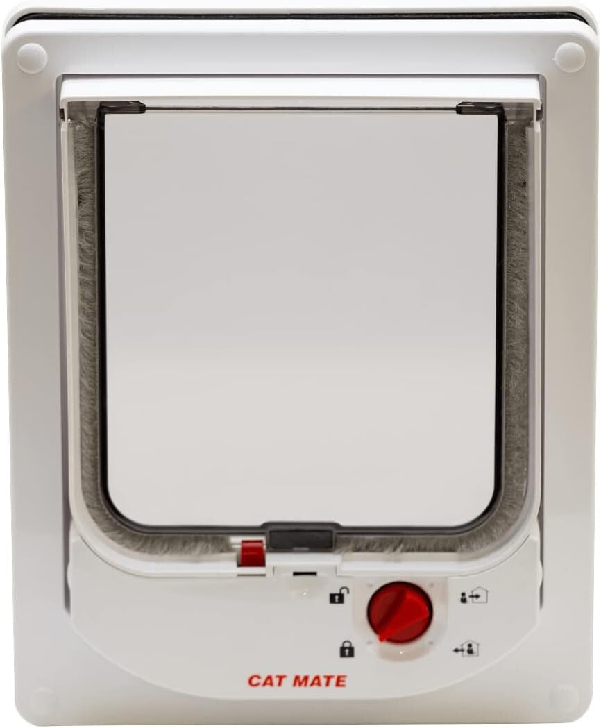 Electromagnetic 4-Way-Locking Cat Flap - Secure Access for Your Feline Friend