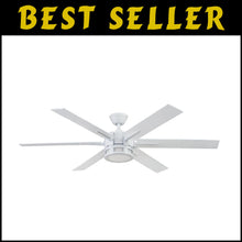 Load image into Gallery viewer, Reversible 56-Inch Ceiling Fan with LED Light and Remote – Perfect for Any Room