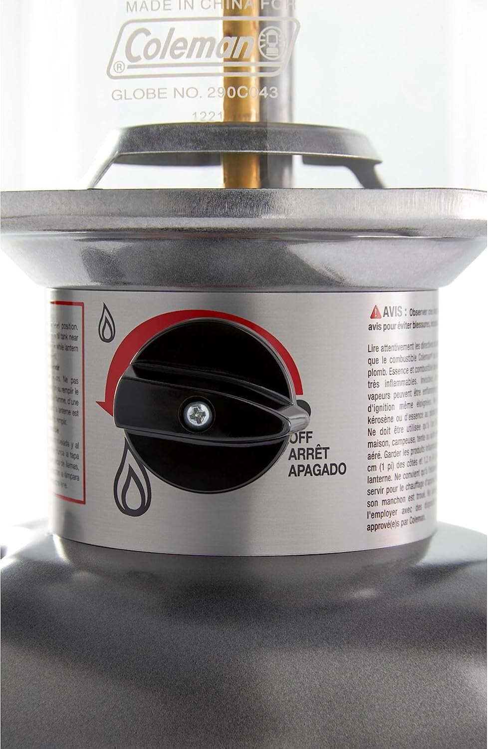 Portable Dual-Fuel Lantern: 800 Lumens, 20-Hour Operation & Easy Carry Handle