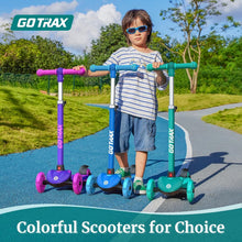 Load image into Gallery viewer, Kids Kick Scooter with LED Lighted Wheels &amp; Adjustable Handlebars for Ages 2-8