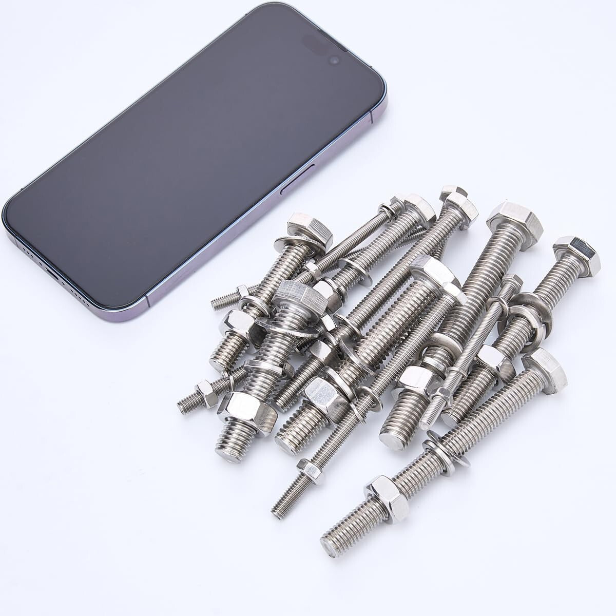 Multi-size Metric Bolt and Nut Set - 608 Pcs M5/M6/M8/M10/M12 Precision Kit