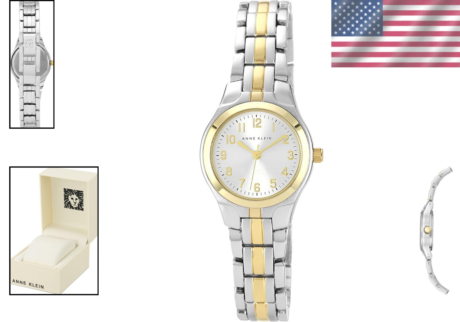Chic Women's Gold & Silver Adjustable Bracelet Watch - Japanese Quartz Precision