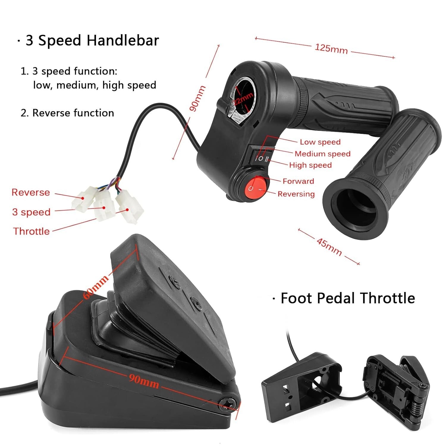 DIY Electric Scooter & E-Bike 72V 3000W Brushless Motor Kit with Speed Control