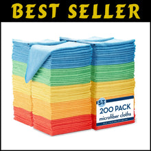Load image into Gallery viewer, Sustainable 200 Pack Microfiber Cleaning Cloths, 11.5” - All-Purpose Towels