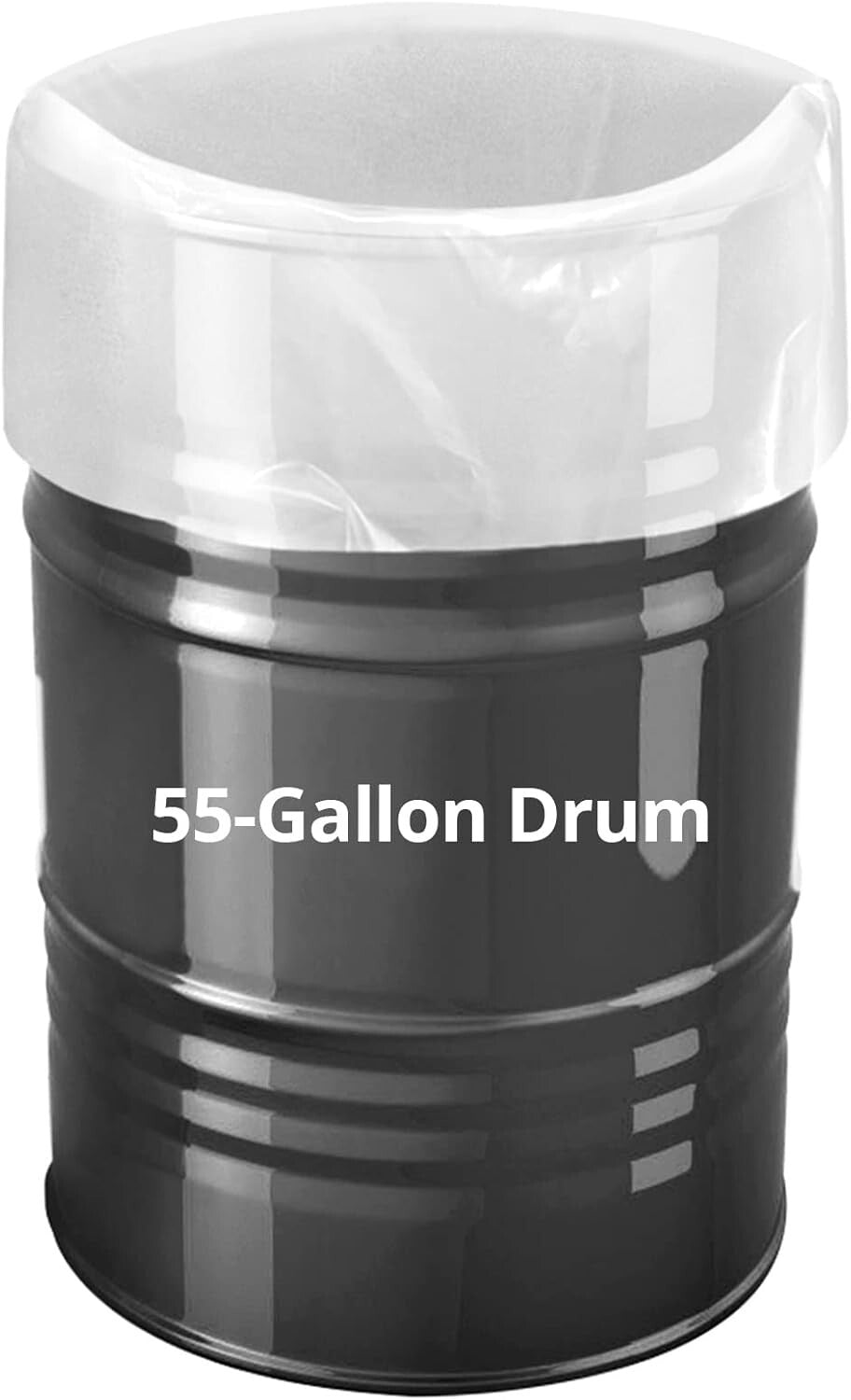 BPA Free Heavy Duty 55 Gallon Clear Drum Liners - 10 Count Kitchen Essential