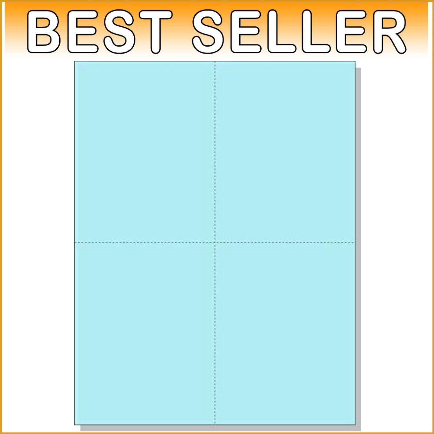 Professional Quality Blue Postcards - 250 Sheets with Duplex Printing Capability