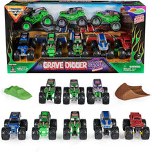 Load image into Gallery viewer, Grave Digger 40th Anniversary Monster Truck Set - Kids 3+ with Bonus Accessories