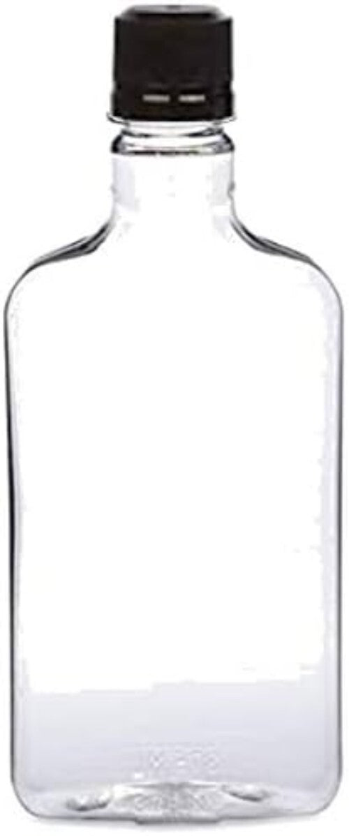 375ml Leak-Proof PET Bottle with Tamper-Evident Cap - 24 Pack Black Lids