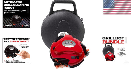 Ultimate BBQ Grill Cleaner Robot with LCD Timer – Perfect Gift for Grill Lovers